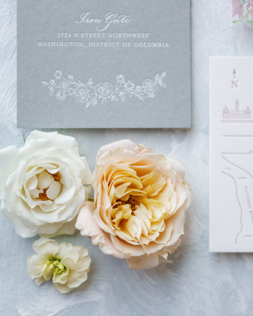 Wedding Stationery Flatlay by Laura Hooper